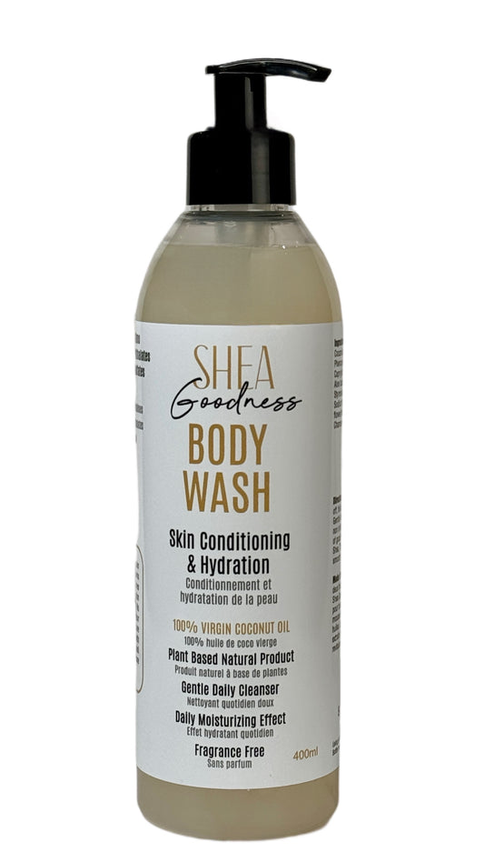 Hydrating Moisturizing Shea Butter Body Wash with Coconut Oil, Aloe Vera, Chamomile.