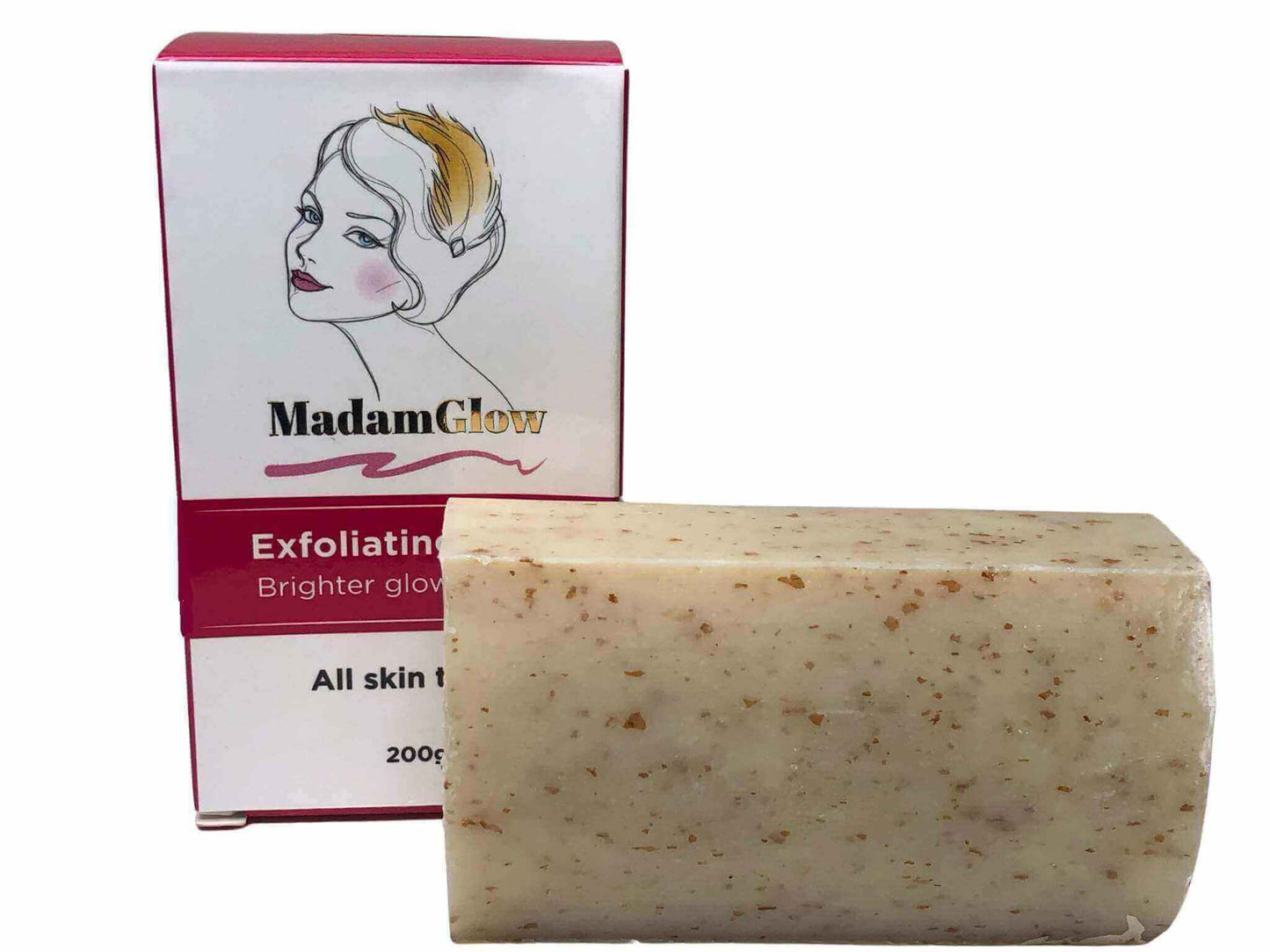 exfoliating soap for skin perfection it fades blemishes hyperpigmentation stretchmarks whiteheads reduces acne inflammation and most skin irritants including body odor. Safe for vulva exfoliation